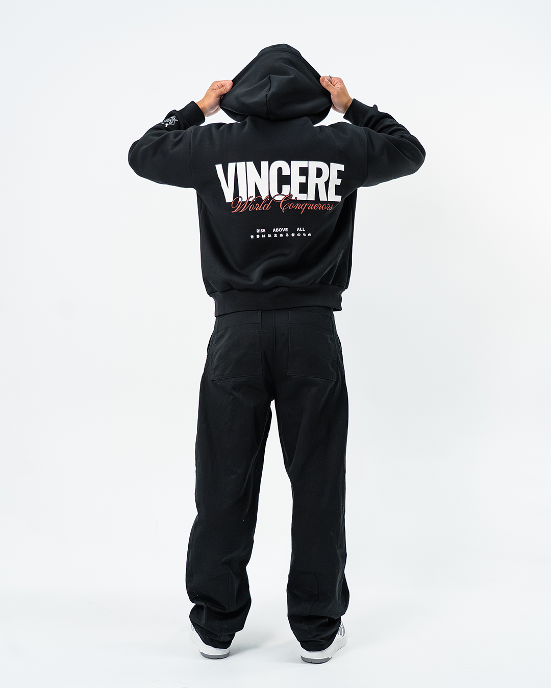 WORLD CONQUERORS HOODIE - BLACK